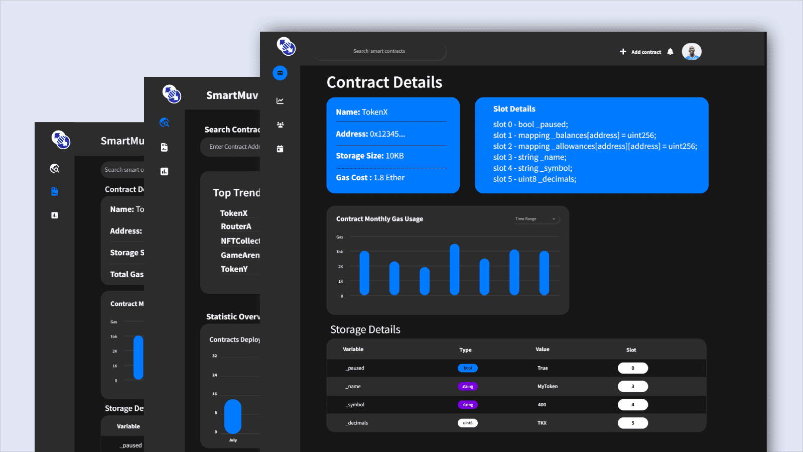 DApp Data/Storage Explorer